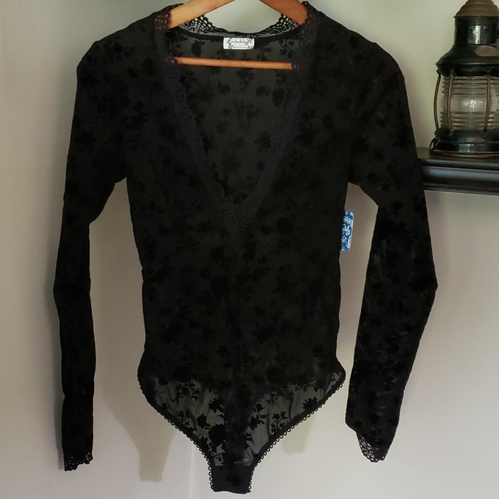 **HP**Nwt Free People Babes in Bandeaus Longsleeve Bodysuit - Picture 7 of 11